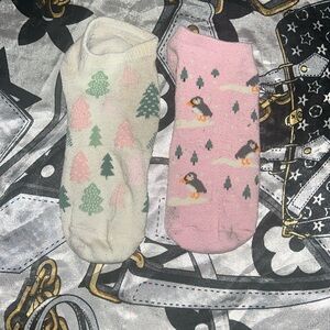 Winter themed socks